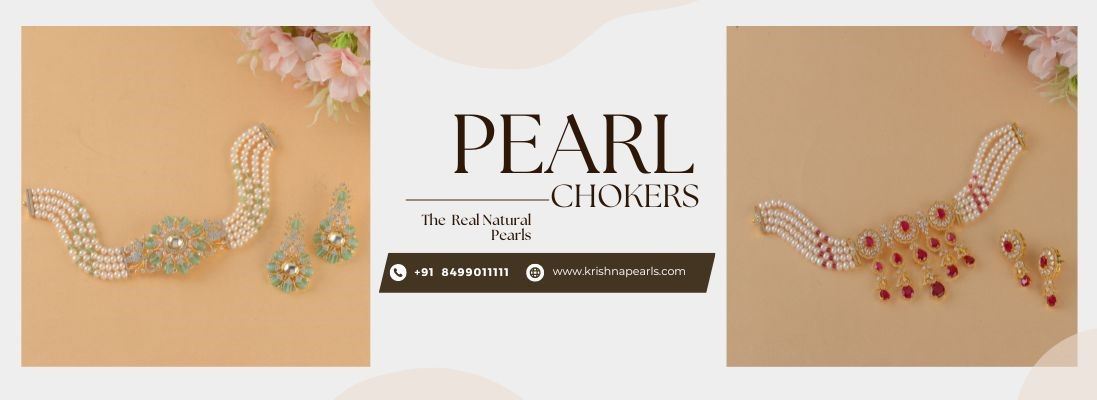 Buy Pearl Choker Set Online at Krishna Pearls