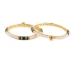 Fresh Water Seed Pearl Gold plated alloy bangle