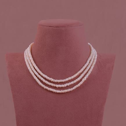 Three  Line Pearls String | JS0494