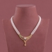 Pearls yellowish necklace set