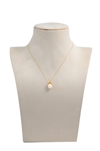 Beautiful Pearl Necklace chain in sterling silver JSFM0774