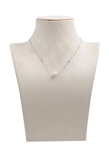 Pearls Necklace chain in sterling silver