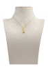 Pearls Necklace chain in yellow gold polish