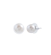 Fresh Water Button White Color Pearl Stud Earrings JPT10384