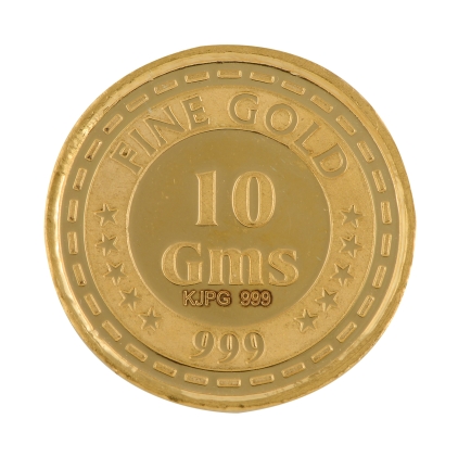 10 Grams 24 Karat Gold Coin 999 Purity