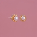Casual Earring Studded With Pearl
