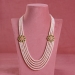 Multilayered Pearl Haram Sets in Floral Pendant