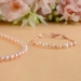 Multi Shade Pearls Necklace and Bracelet Set