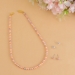 Peach and black Pearl Necklace Set