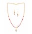 White & Red Pearl Drop String Set