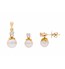 Pearl & Diamond Drop Earrings & Pendant