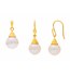 Pearl Umbrella Drop Earrings & Pendant