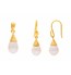 Pearl Umbrella Drop Earrings & Pendant