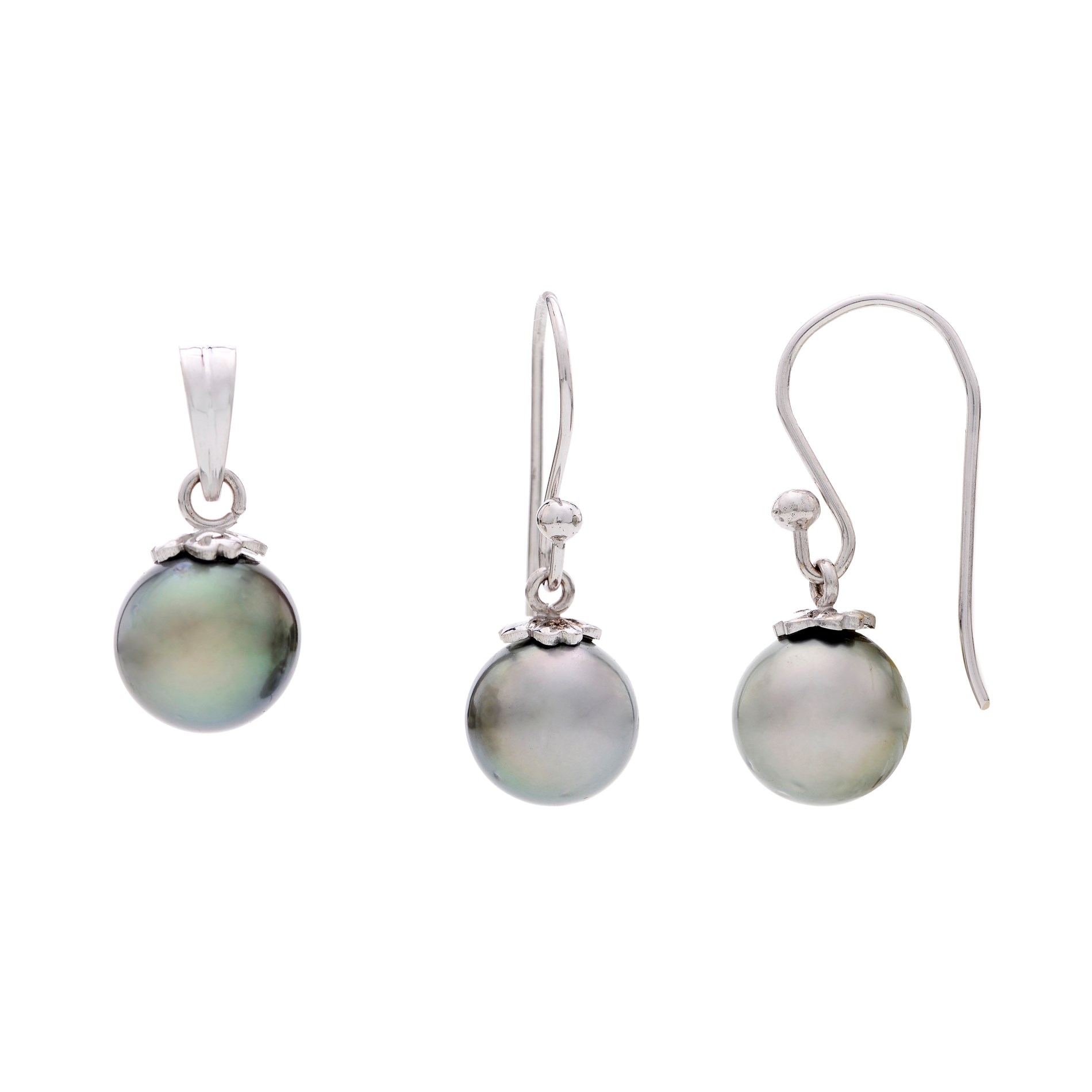 Share 81+ pearl earrings grey super hot - esthdonghoadian
