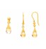 Golden Topaz Pear Drop Earrings & Pendant