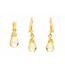 Lemon Topaz Pear Drop Earrings & Pendant