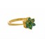 Emerald Flower Finger Ring