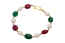 Pearl, Ruby & Emerald Pebble Bracelet