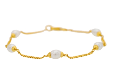 Pearl Pebble Bracelet