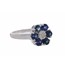 Blue Sapphire & Diamond Finger Ring