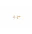 Gold with Diamond stud earrings with Heart shape