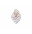 Leafy design Rose gold with diamond pendant