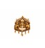 Antique Gold with diamond pendant featuring Goddess Lakshmi