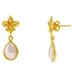 Stud Earrings with Pearls Hanging