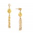 Gold Polish  Pearls Tassel Earrings